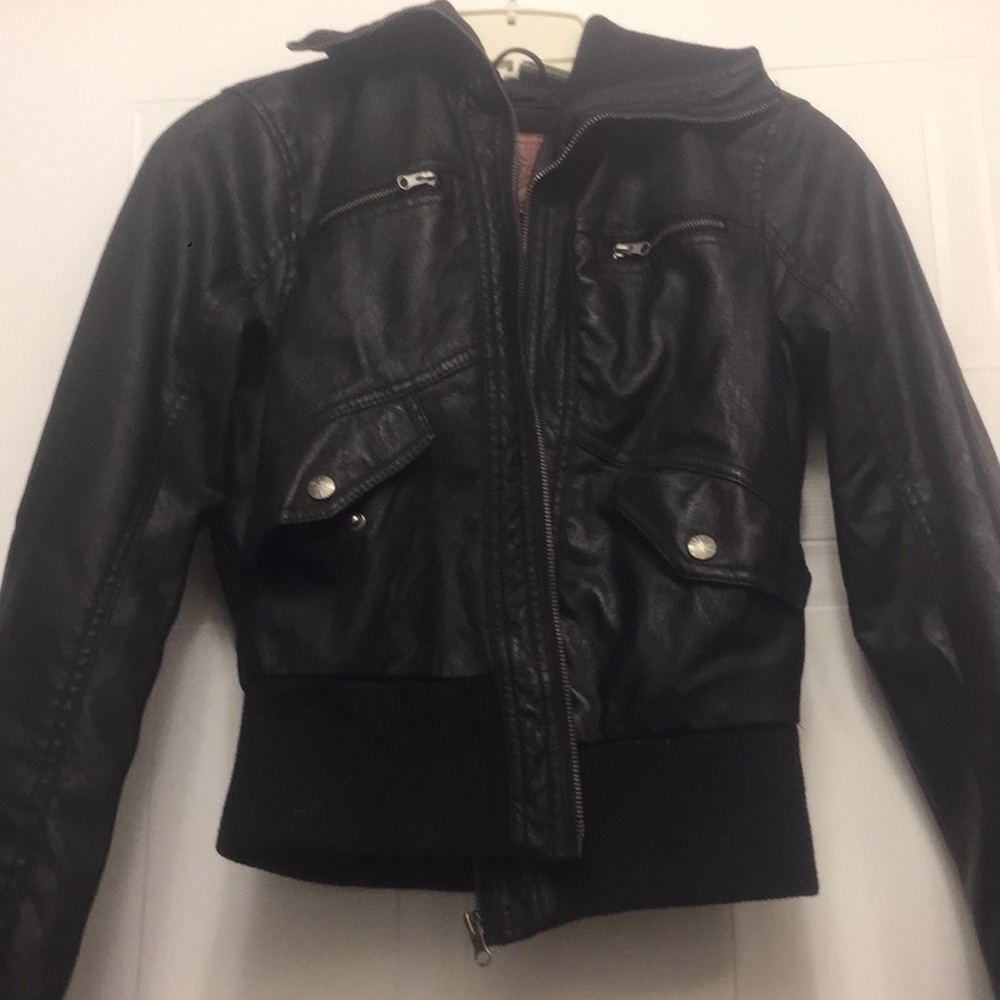 Faux Leather Jacket